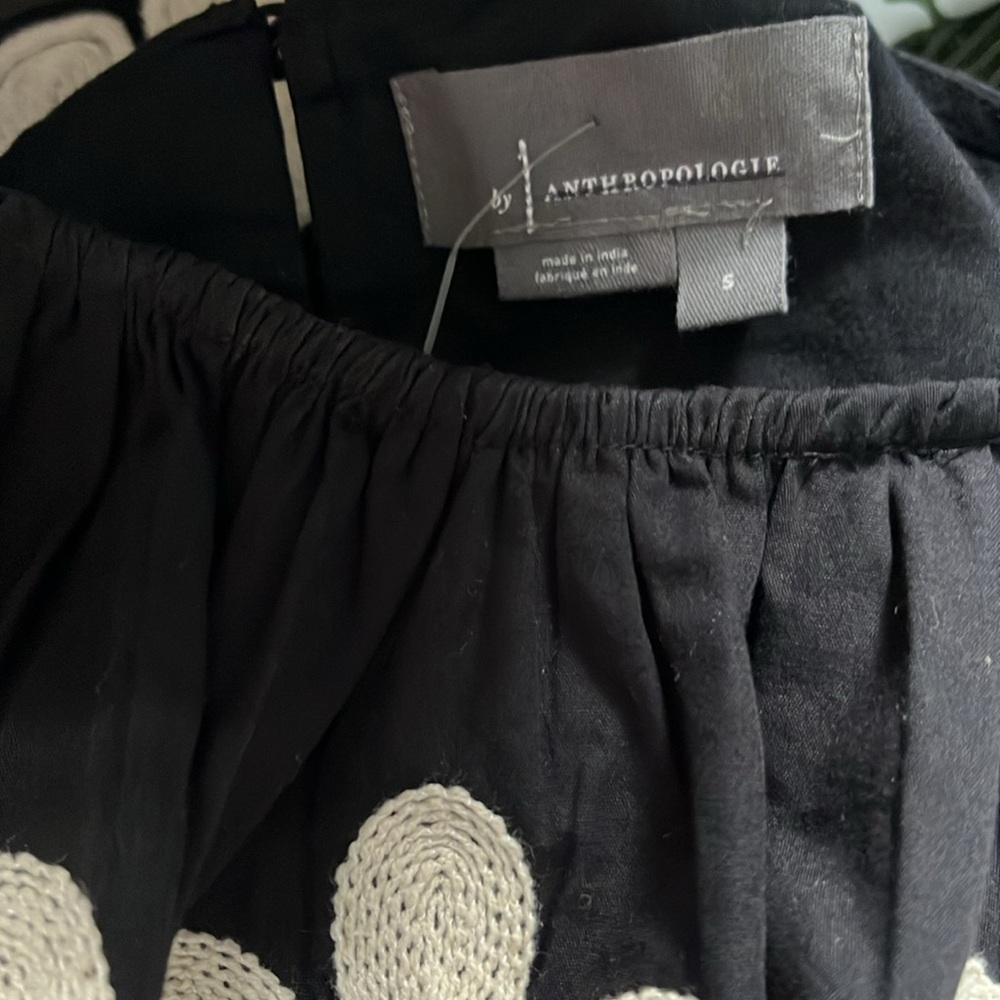 NWT | Anthropologie Embroidered Puff-Sleeve Midi Dress | Size S - Picture 5 of 7